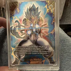 Bandai Dragon Ball Super Card Game Energy Marker Gogeta gold Foil E-126 English - Image 1