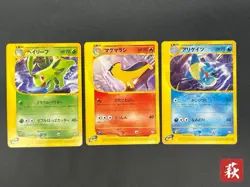 [No Import Duty (US)] Quilava Croconaw Bayleef Trainers Magazine Pokemon Card - Image 1