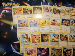 Lot of 27 Eevee Pokemon TCG Trading Cards (Jungle, Rocket, Holos, Promos) Mixed - Image 5