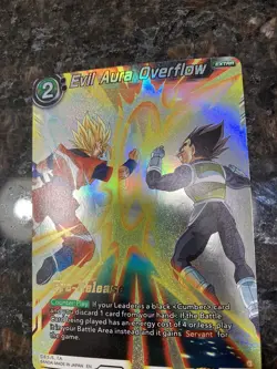 Goku, Vegeta | Evil Aura Overflow PRERELEASE Foil Dragon Ball Super Card Game NM - Image 5
