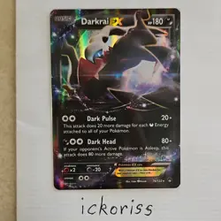 Pokemon Darkrai EX Ultra Rare Holo 74/122 Breakpoint HP180 Basic Card - Image 1