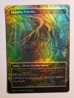 Indatha Triome FOIL Proxy Playtest Card with Custom Illustrated Art Design - Image 3