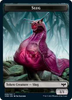 MTG Slug Token, Moderate Play, English Innistrad: Crimson Vow - Image 1