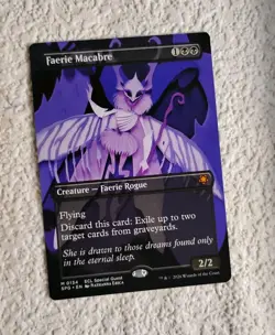 MTG Faerie Macabre M0134 Special Guest: Lorwyn Eclipsed Borderless Mythic NM/M - Image 1