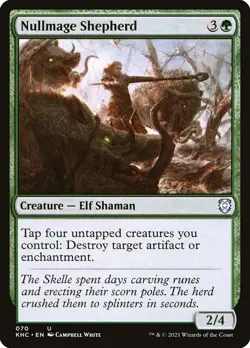 MTG NULLMAGE SHEPHERD 070 - KALDHEIM COMMANDER KHC - GREEN ELF - Image 1