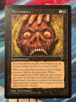 MTG Magic The Gathering Necromancy From Visions, NM - Image 1