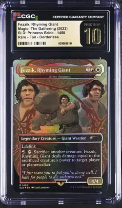BRION STOUTARM Secret Lair Fezzik Princess Bride Foil CGC Pristine 10 MTG - Image 1