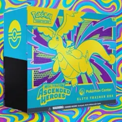 Pokemon TCG: Mega Evolution Ascended Heroes Pokemon Center ETB Ships Fast⚡🩵💛 - Image 2