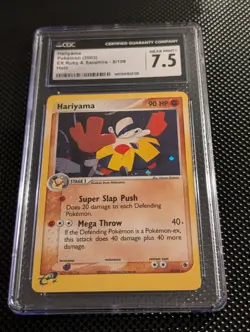 Pokemon Hariyama EX Ruby & Sapphire Holo Rare 8/109 CGC 7.5 2003 - Image 1