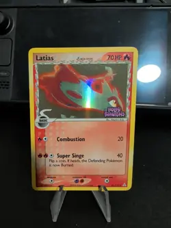 HP Latias 21/110 Delta Species Reverse Holo EX Holon Phantoms Stamped Pokemon - Image 1