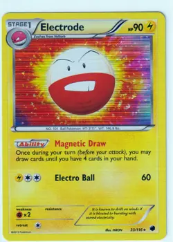 2013 POKEMON ELECTRODE 33/116 PLASMA FREEZE- RARE - HOLO- NM/M - Image 1