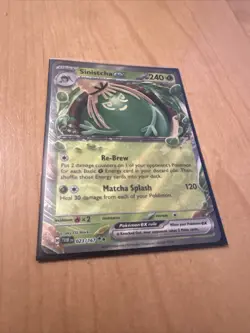 Pokemon TCG Twilight Masquerade Sinistcha ex 23/167 Double Rare HOLO Pack Fresh - Image 3