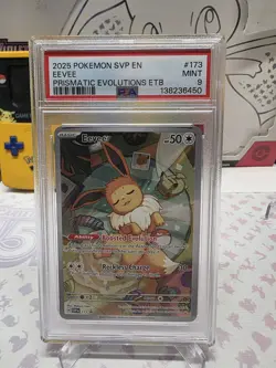 2025 POKEMON SVP EN-SV BLACK STAR PROMO #173 EEVEE PSA 9 - Image 1
