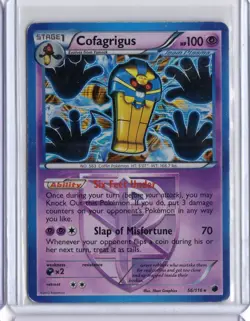 Pokemon Cofagrigus Team Plasma 56 Plasma Freeze Holo - Image 1