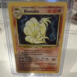 Wizards Ninetales 12/102 Base Set Holo Rare Stage 1 80 HP Pokemon TCG - Image 1