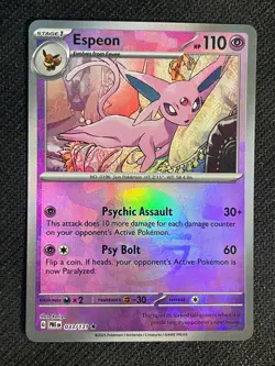 Espeon 033/131 Poke Ball Prismatic Evolutions - Pink & Pastel Pokemon Gallery - Image 1