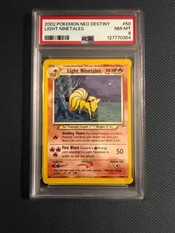PSA 8 Near Mint to Mint Light Ninetales 50/105 Neo Destiny Pokemon Card - Image 1
