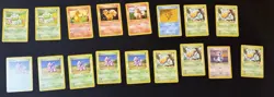 Pokemon TCG Lot Of 17 Base Set Shadowless Including Charmander Bulbasaur & More - Image 1