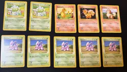 Pokemon TCG Lot Of 17 Base Set Shadowless Including Charmander Bulbasaur & More - Image 2