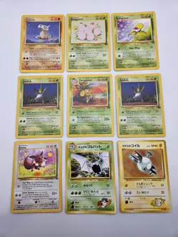 36 Vintage Pokemon Card Lot WOTC Base Fossil Rocket Gym | Mixed English/Japanese - Image 4