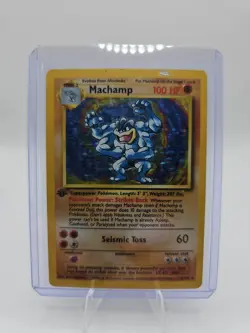 Machamp Base Set 8/102 Holo 1st Edition Rare MP/HP - Image 1