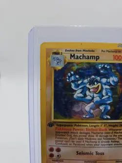 Machamp Base Set 8/102 Holo 1st Edition Rare MP/HP - Image 3