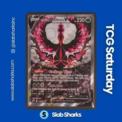 2021 POKEMON SWSH CHILLING REIGN #177/198 GALARIAN MOLTRES V ALTERNATE ART - Image 1