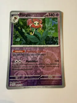 Pokemon TCG Florges Scarlet Violet Base Set 093/198 Reverse Holo Uncommon - Image 1