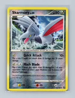 2008 Pokemon Stormfront #51/100 Skarmory Reverse Holo MP - Image 1