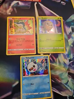 Pokemon TCG - Cyndaquil SWSH221 Rowlet SWSH220, Oshawott SWSH22 Promo Lot- LP-NM - Image 2
