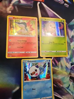 Pokemon TCG - Cyndaquil SWSH221 Rowlet SWSH220, Oshawott SWSH22 Promo Lot- LP-NM - Image 3