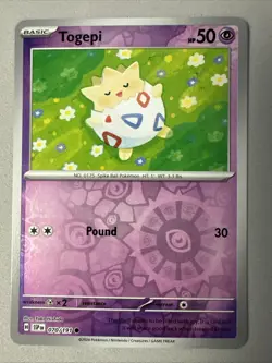 Pokemon TCG * SV Surging Sparks * 070/191 Togepi Common * REVERSE HOLO * NM - Image 1
