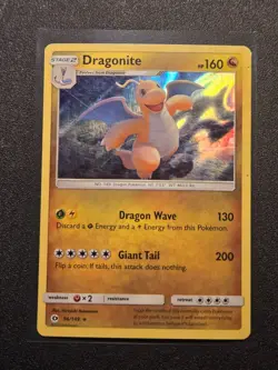 Dragonite 96/149 SM Base Set Holo LP Pokemon TCG - Image 1