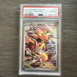 POKEMON 2025 SV9A JP ETHAN'S TYPHLOSION ART RARE 070 PSA 10 - Image 1