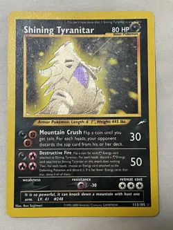 Pokemon - Shining Tyranitar Holo - Neo Destiny Secret Rare 113/105 (English) - Image 3