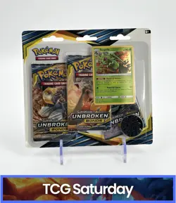 POKEMON SUN & MOON UNBROKEN BONDS 3-PACK BLISTERS SEALED - Image 1