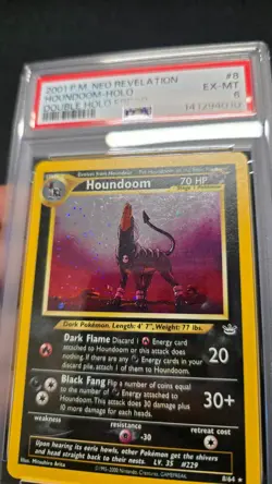 Pokemon - Houndoom - Neo Revelation 8/64 - Double Holo - Swirl - PSA 6 - Image 5