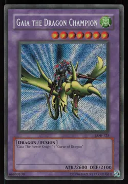 Gaia the Dragon Champion LOB-125 The Legend of Blue Eyes White Dragon Yu-Gi-Oh - Image 1