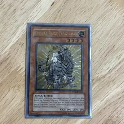 Yu-Gi-Oh Crystal Beast Topaz Tiger 1st Edition Ultimate Rare FOTB-EN004 NM - Image 1