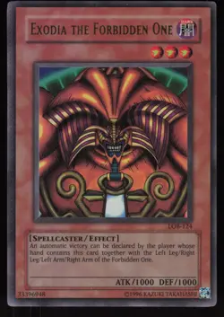 Exodia the Forbidden One LOB-124 Ultra Rare Yu-Gi-Oh - Image 1
