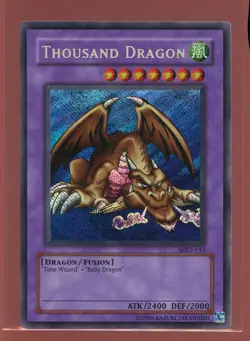 Thousand Dragon Unl MRD-143 Raiders Pl REVERSE FOIL ERROR Secret Rare Yugioh - Image 1