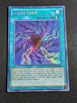 Yugioh - Chaos Form MVP1-ENS08 1st Secret Rare NM - Image 1