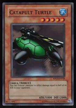 Catapult Turtle RP01-EN038 Super Rare Retro Pack ORIGINAL Yu-Gi-Oh - Image 1