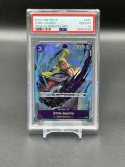 Zoro-Juurou (Alternate Art) OP05-067 Awakening of the New Era Foil PSA 10 - Image 1