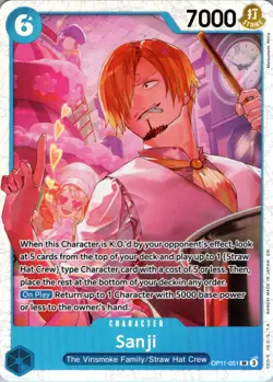 Sanji OP11-051 SR One Piece TCG NM - Image 1