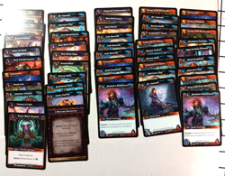 World of Warcraft TCG Cards 122 assorted cards shipped in Deck box preowned - Image 1