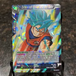 Determined Striker SSB Son Goku BT2-037 Shatterfoil Dragon Ball Super Card | NM - Image 1