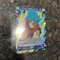 Determined Striker SSB Son Goku BT2-037 Shatterfoil Dragon Ball Super Card | NM - Image 3