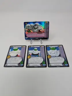 Vimtage DBZ Dragon Ball Z Ccg Card PICCOLO LVL 1-3 + HT Set Unlimited Buu Saga - Image 1