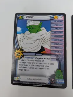 Vimtage DBZ Dragon Ball Z Ccg Card PICCOLO LVL 1-3 + HT Set Unlimited Buu Saga - Image 2